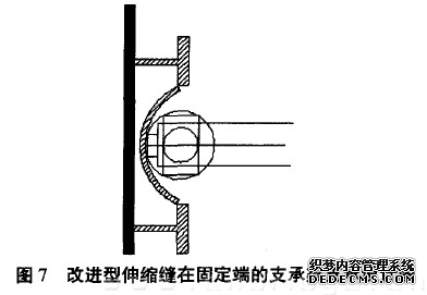 图7 改进型伸缩缝在固定端的支承梁支承设计图